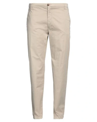 Trussardi Jeans Man Pants Beige Size 44 Cotton, Elastane
