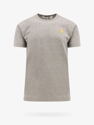 Comme Des Garçons Play T-shirt In Grey