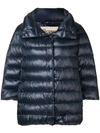 Herno Zipped Padded Jacket In Blue