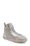 Ninety Union Foxy High Top Sneaker In Silver