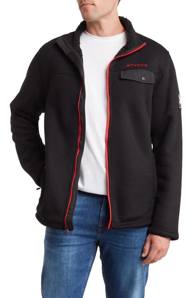 Spyder Expo Full Zip Jacket In Black