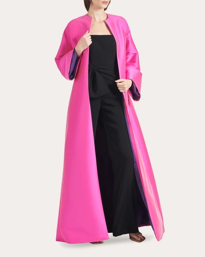 Sachin & Babi Women's Calliope Stretch-mikado Opera Coat In Pink