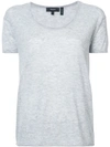 Theory Plain Classic T-shirt In Grey