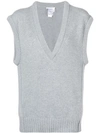 Chloé Longline Sweater Vest In Grey