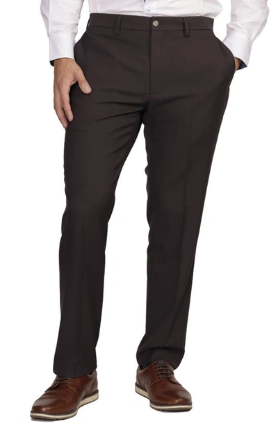 Tailorbyrd Tailored Straight Leg Dress Pants In Quartz Grey