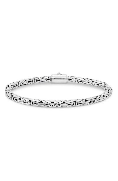 Devata Sterling Silver Chain Bracelet