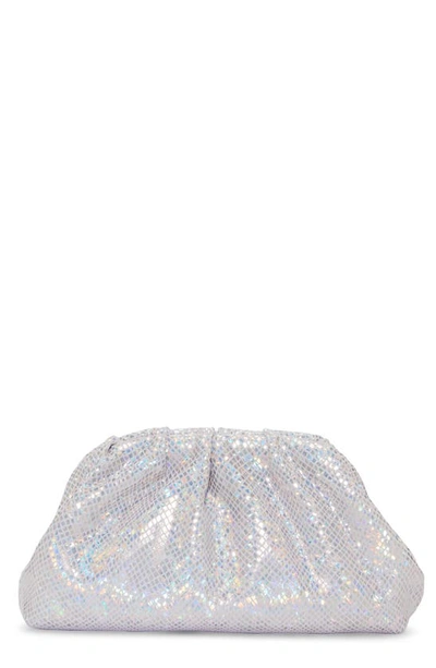 Vince Camuto Nisha Leather Clutch In Disco Snake