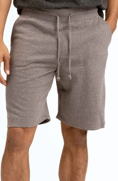 Threads 4 Thought Classic Drawstring Fleece Shorts In Heather Grey