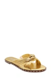 Charles By Charles David Bravo Knotted Slide Sandal In Gold