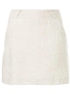 Venroy High Waisted Mini Skirt In Neutrals