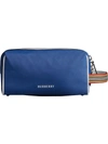 Burberry Heritage Ribbon Detail Zip Pouch - Blue