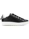 Coach Low-top-sneakers Mit Schnürung In Black