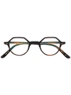 Yellows Plus Walton Round Frame Glasses - Brown