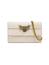 Gucci Queen Margaret Leather Mini Bag In White