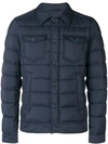 Herno Padded Button-up Jacket In Blue