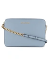 Michael Michael Kors Adele Double Gusset Crossbody Bag  In Blue