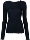 Vince Classic Long-sleeve Sweater - Blue