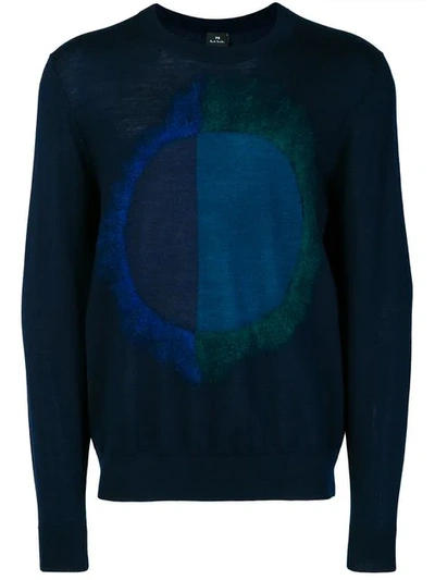 Ps By Paul Smith Circle Design Sweater - Blue