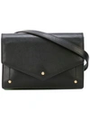 Sara Battaglia Plisse Belt Bag In Black