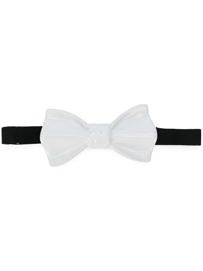Cor Sine Labe Doli Ceramic Bow Tie - White