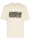 Maison Margiela Men's Scribble Graphic T-shirt, White In Neutrals