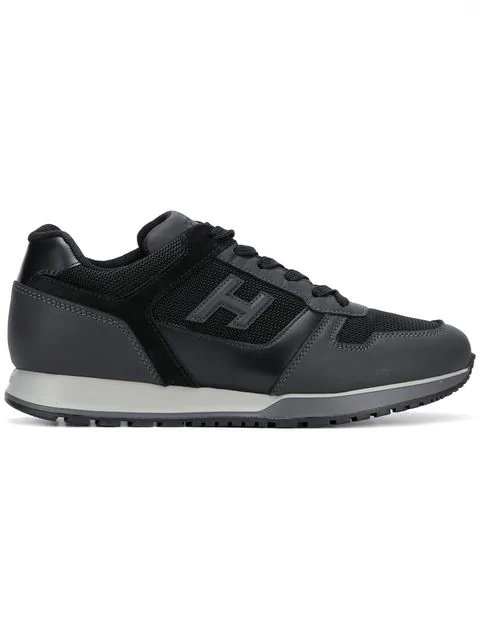 Hogan Logo Sneakers In Black | ModeSens