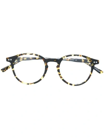 Epos Tortoiseshell Round Glasses In Brown