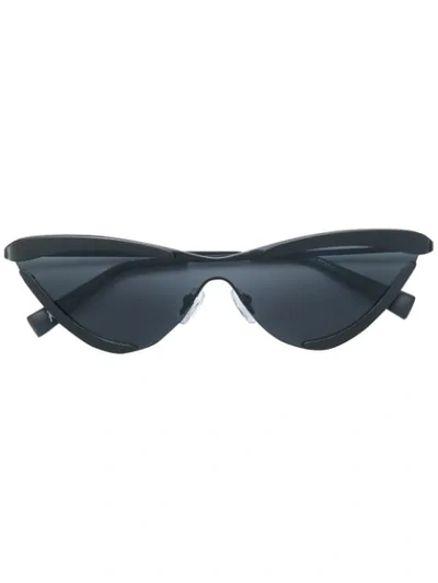 Le Specs X Adam Selman Cat Eye Shaped Sunglasses In Black