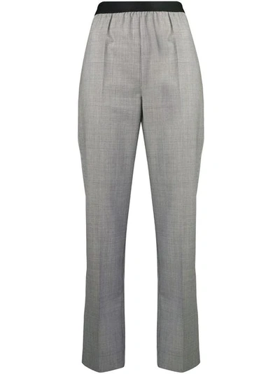 Maison Margiela Micro Houndstooth Check Trousers In Black