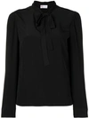 Red Valentino Pussy Bow Blouse - Black