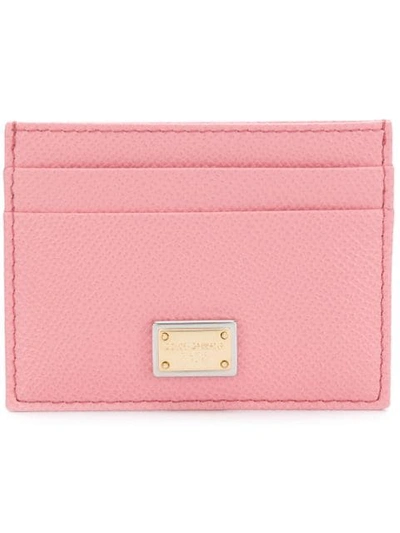 Dolce & Gabbana Dauphine Card Holder In Pink