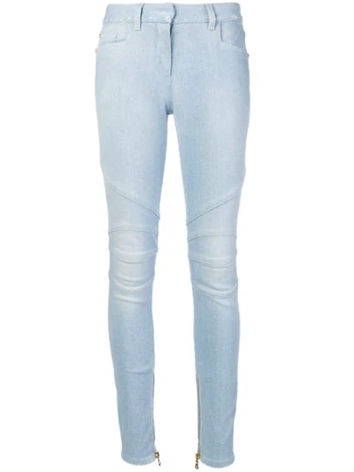 Balmain Classic Skinny Jeans In C3140 Blue