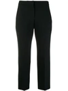 Alexander Mcqueen Cropped Tailored Trousers - Black