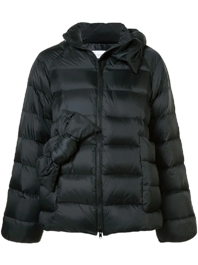 Red Valentino Quilted Down Jacket In Black