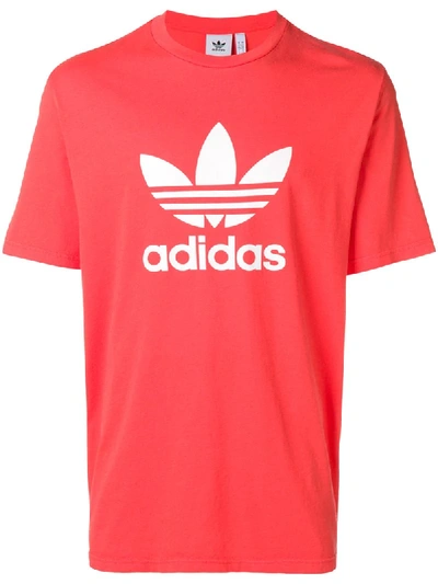 Adidas Originals Trefoil T-shirt In Red Dh5777 - Red