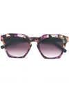 Mcm Tinted Squared Sunglasses - Black