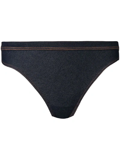 Marlies Dekkers Calamity Jane Butterfly Thong In Blue