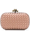 Bottega Veneta Pink Intrecciato Impero Knot - Neutrals