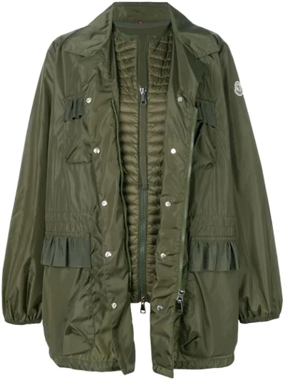 Moncler Zipped Military Jacket - Green