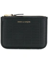 Comme Des Garçons Top Zipped Wallet In Black