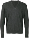 Prada V-neck Jumper - Grey