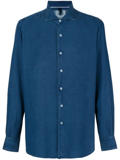 Orian Slim-fit Button Shirt - Blue