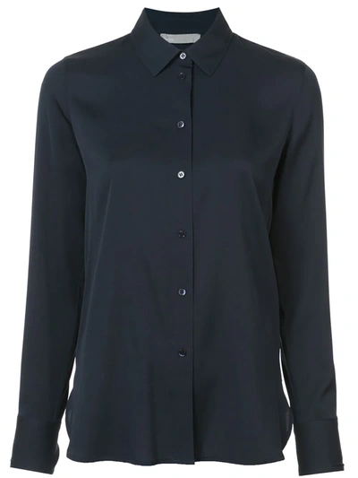 Vince Classic Collar Shirt In Black