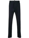 Dsquared2 Slim-fit Tailored Trousers - Black In Blue