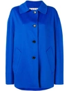 Marni Oversized Coat In Blue