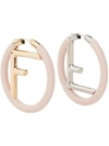 Fendi F Is  Earrings - Pink In Pink & Purple