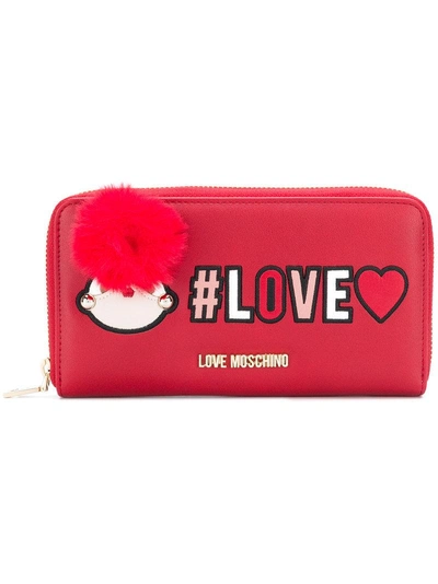 Love Moschino Love Zipped Wallet - Red