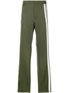 Valentino Side Stripe Track Pants - Green
