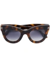 Tom Ford Eyewear Tortoiseshell Cat Eye Sunglasses - Brown