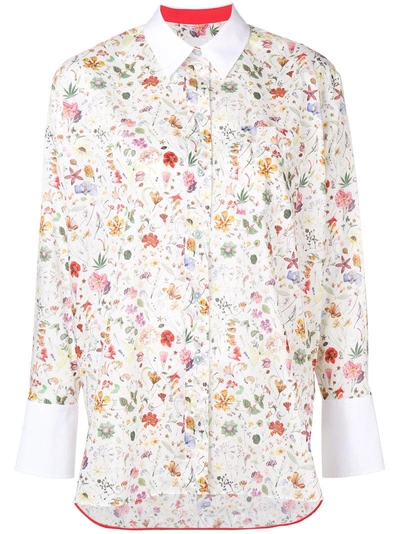 Paul Smith Floral Printed Shirt In Fantasia